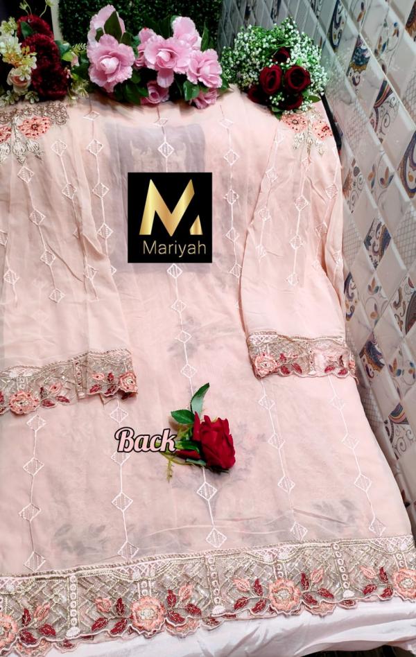 Mariyah Designer 104 To 106 Georgette Embroidery Festive Wear Salwar Kameez